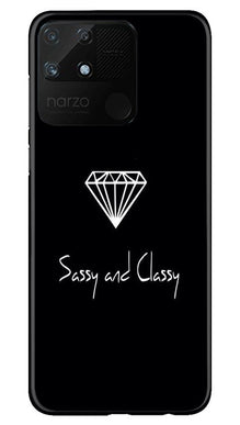 Sassy and Classy Mobile Back Case for Realme Narzo 50A (Design - 264)