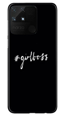 #GirlBoss Mobile Back Case for Realme Narzo 50A (Design - 266)