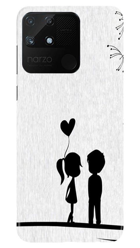 Cute Kid Couple Case for Realme Narzo 50A (Design No. 283)