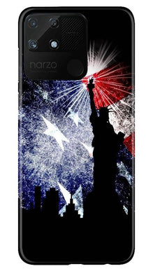 Statue of Unity Mobile Back Case for Realme Narzo 50A (Design - 294)