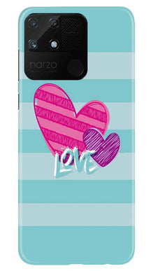 Love Mobile Back Case for Realme Narzo 50A (Design - 299)