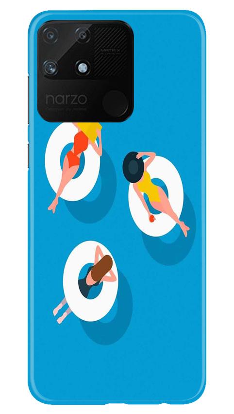 Girlish Mobile Back Case for Realme Narzo 50A (Design - 306)