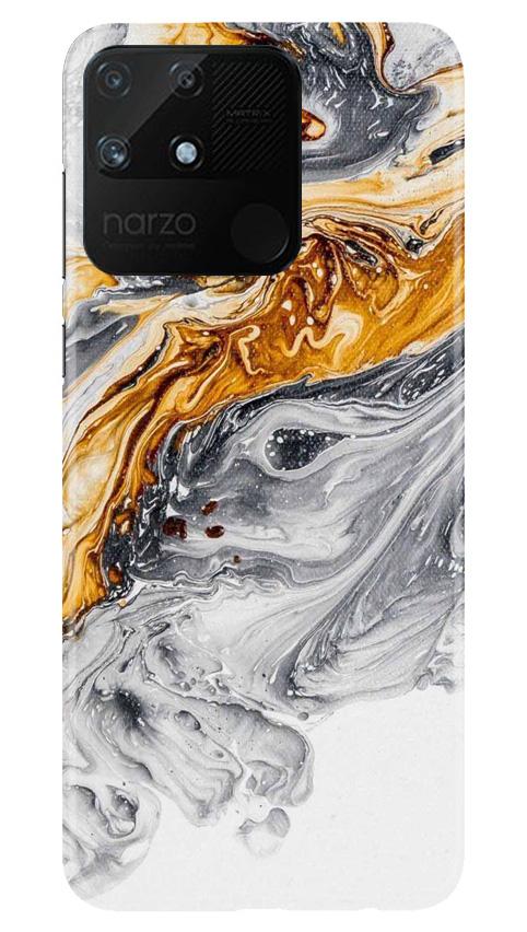 Marble Texture Mobile Back Case for Realme Narzo 50A (Design - 310)
