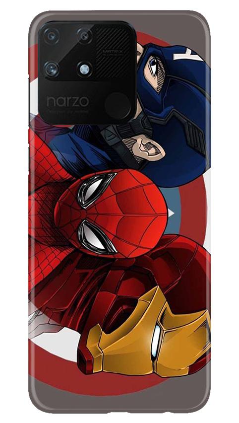 Superhero Mobile Back Case for Realme Narzo 50A (Design - 311)