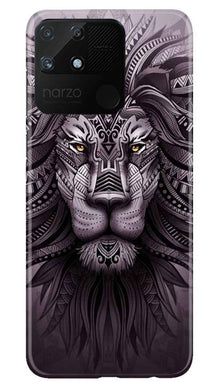 Lion Mobile Back Case for Realme Narzo 50A (Design - 315)