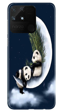 Panda Moon Mobile Back Case for Realme Narzo 50A (Design - 318)