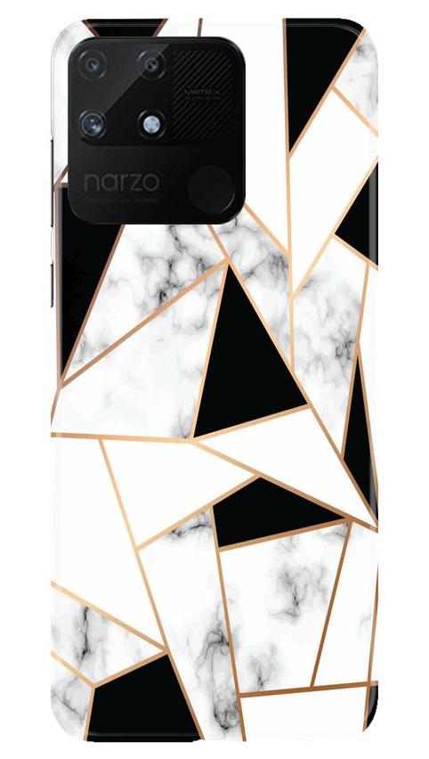 Marble Texture Mobile Back Case for Realme Narzo 50A (Design - 322)