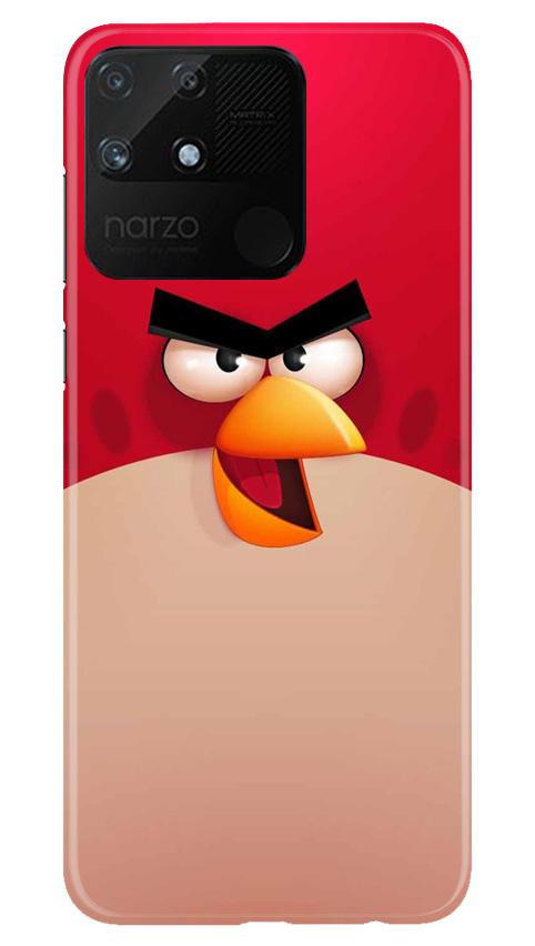 Angry Bird Red Mobile Back Case for Realme Narzo 50A (Design - 325)