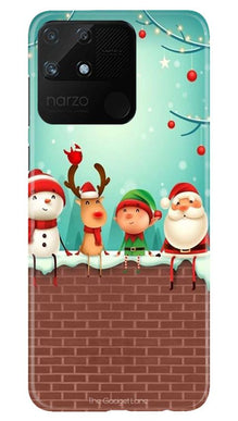 Santa Claus Mobile Back Case for Realme Narzo 50A (Design - 334)