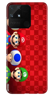 Mario Mobile Back Case for Realme Narzo 50A (Design - 337)