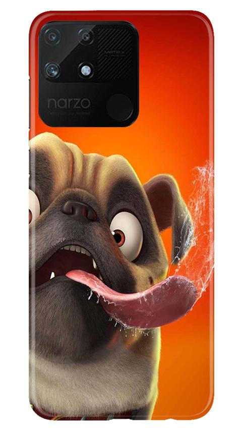 Dog Mobile Back Case for Realme Narzo 50A (Design - 343)