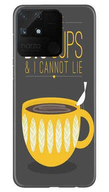 Big Cups Coffee Mobile Back Case for Realme Narzo 50A (Design - 352)