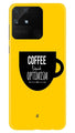 Coffee Optimism Mobile Back Case for Realme Narzo 50A (Design - 353)
