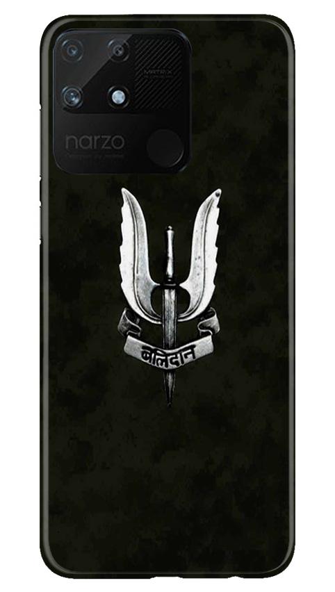 Balidaan Mobile Back Case for Realme Narzo 50A (Design - 355)