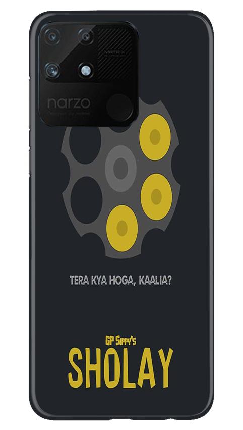 Sholay Mobile Back Case for Realme Narzo 50A (Design - 356)