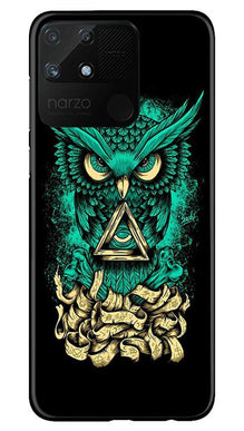 Owl Mobile Back Case for Realme Narzo 50A (Design - 358)