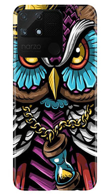 Owl Mobile Back Case for Realme Narzo 50A (Design - 359)