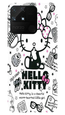 Hello Kitty Mobile Back Case for Realme Narzo 50A (Design - 361)
