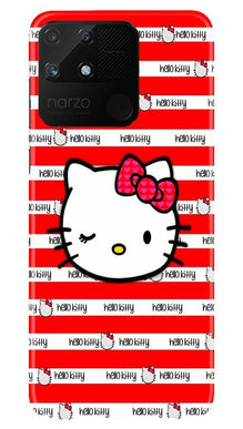 Hello Kitty Mobile Back Case for Realme Narzo 50A (Design - 364)