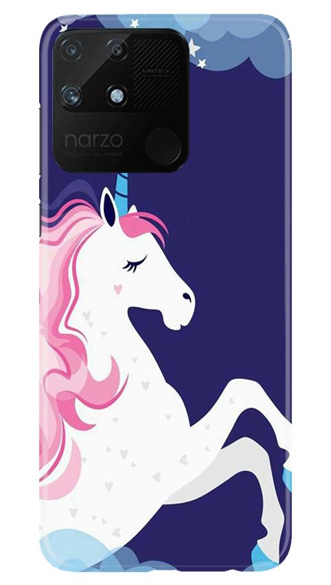 Unicorn Mobile Back Case for Realme Narzo 50A (Design - 365)