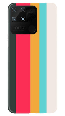 Color Pattern Mobile Back Case for Realme Narzo 50A (Design - 369)
