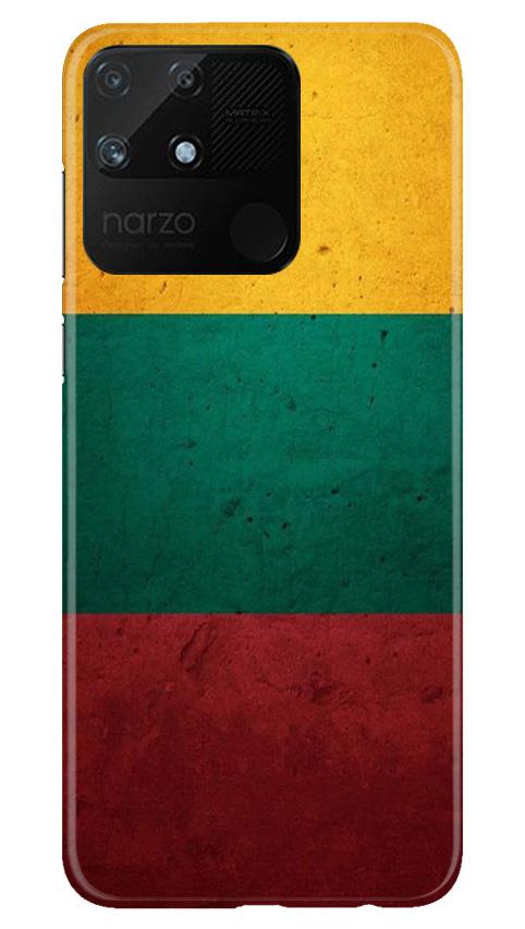 Color Pattern Mobile Back Case for Realme Narzo 50A (Design - 374)