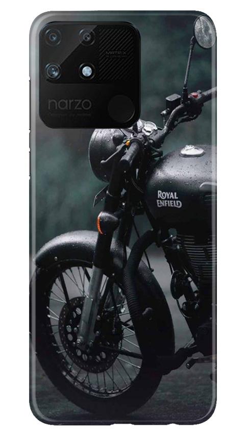 Royal Enfield Mobile Back Case for Realme Narzo 50A (Design - 380)