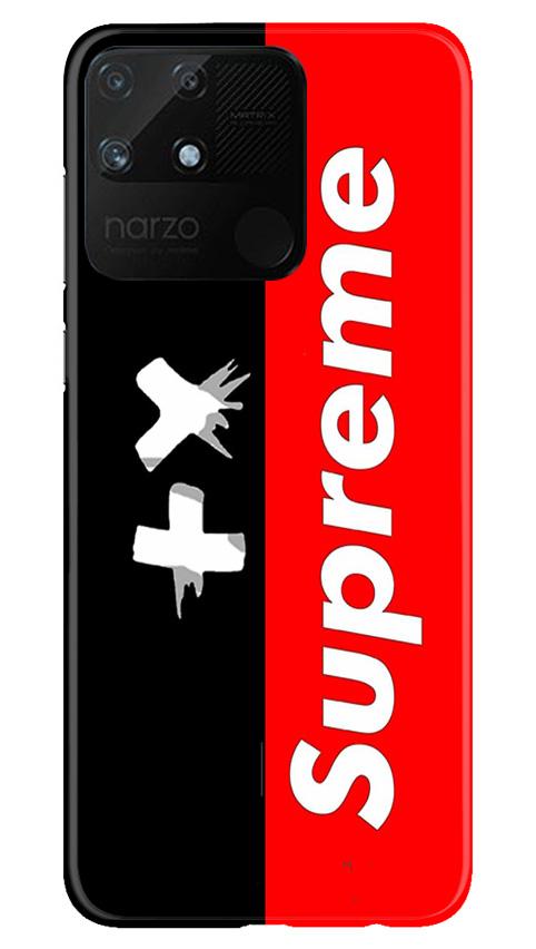 Supreme Mobile Back Case for Realme Narzo 50A (Design - 389)