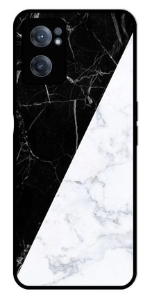 Black White Marble Design Metal Mobile Case for OnePlus Nord CE 2 5G