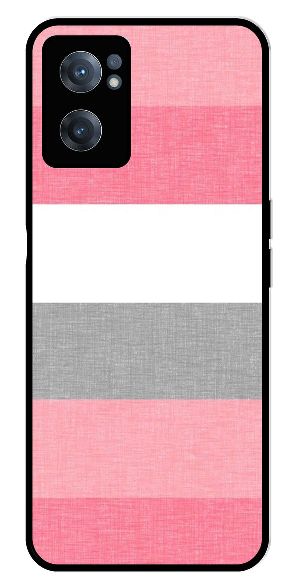 Pink Pattern Metal Mobile Case for OnePlus Nord CE 2 5G
