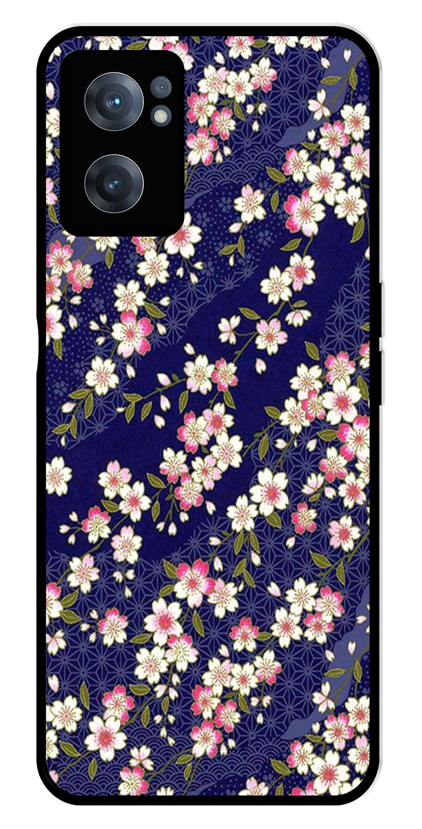 Flower Design Metal Mobile Case for OnePlus Nord CE 2 5G