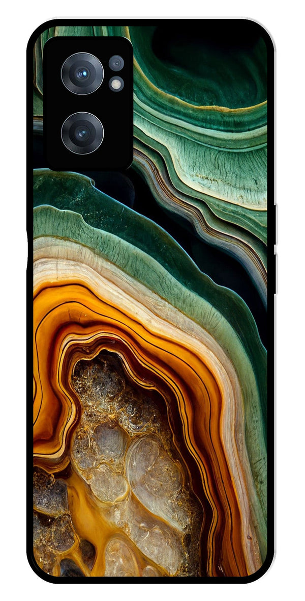 Marble Design Metal Mobile Case for OnePlus Nord CE 2 5G