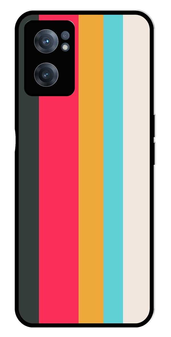 Muted Rainbow Metal Mobile Case for OnePlus Nord CE 2 5G