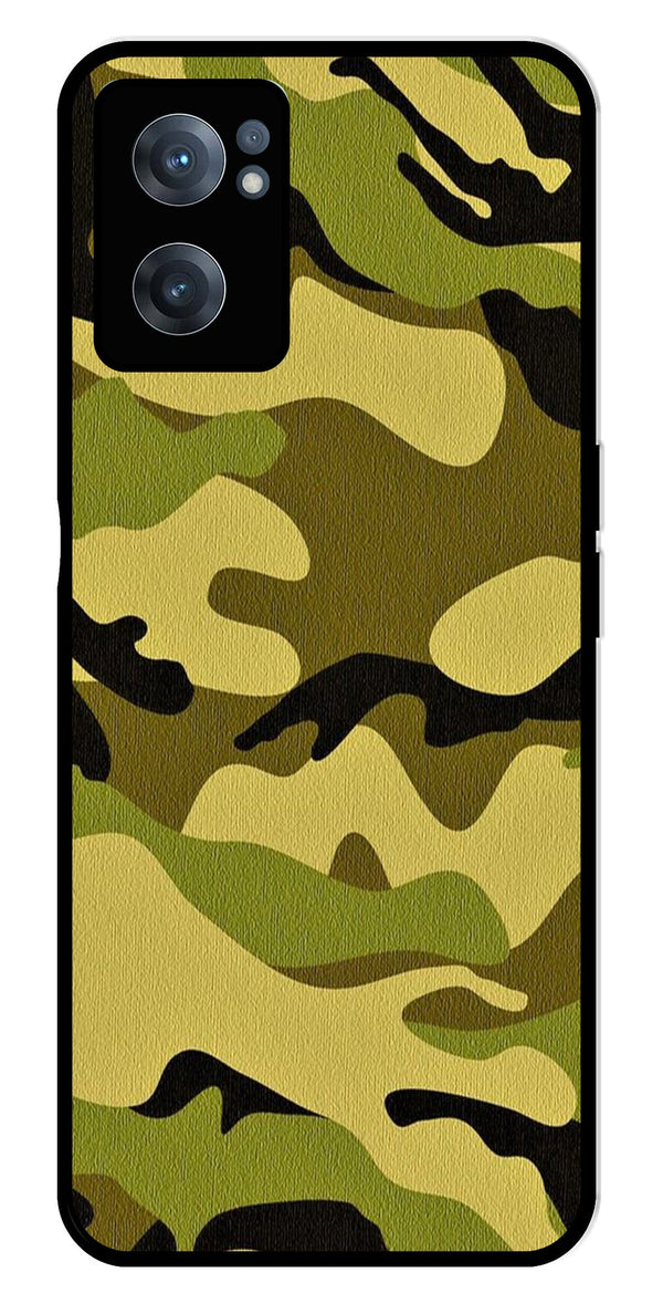 Army Pattern Metal Mobile Case for OnePlus Nord CE 2 5G