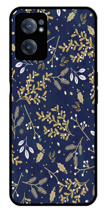 Floral Pattern  Metal Mobile Case for OnePlus Nord CE 2 5G