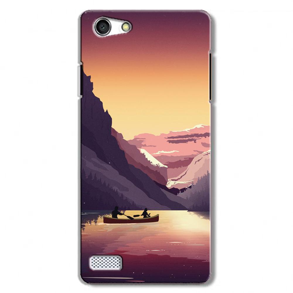 Mountains Boat Case for Oppo A31/Neo 5 (Design - 181)
