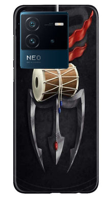 Lord Shiva Mahakal Mobile Back Case for iQOO Neo 6 5G (Design - 1)