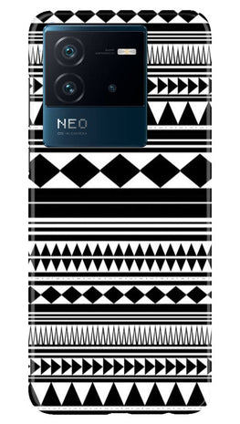 Black white Pattern Case for iQOO Neo 6 5G