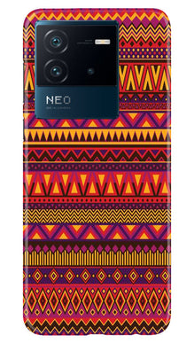 Zigzag line pattern2 Mobile Back Case for iQOO Neo 6 5G (Design - 10)