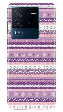 Zigzag line pattern3 Mobile Back Case for iQOO Neo 6 5G (Design - 11)