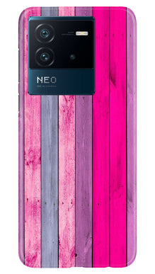 Wooden look Mobile Back Case for iQOO Neo 6 5G (Design - 24)