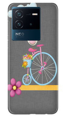 Sparron with cycle Mobile Back Case for iQOO Neo 6 5G (Design - 34)