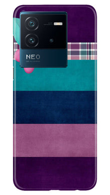 Purple Blue Mobile Back Case for iQOO Neo 6 5G (Design - 37)