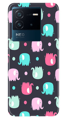 Elephant Baground Mobile Back Case for iQOO Neo 6 5G (Design - 44)