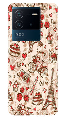Love Paris Mobile Back Case for iQOO Neo 6 5G  (Design - 103)
