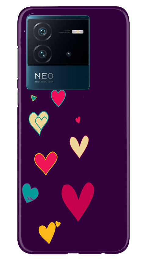 Purple Background Case for iQOO Neo 6 5G  (Design - 107)