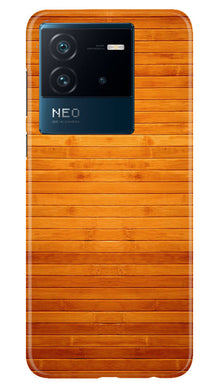 Wooden Look Mobile Back Case for iQOO Neo 6 5G  (Design - 111)