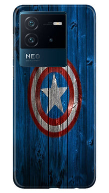 Captain America Superhero Mobile Back Case for iQOO Neo 6 5G  (Design - 118)