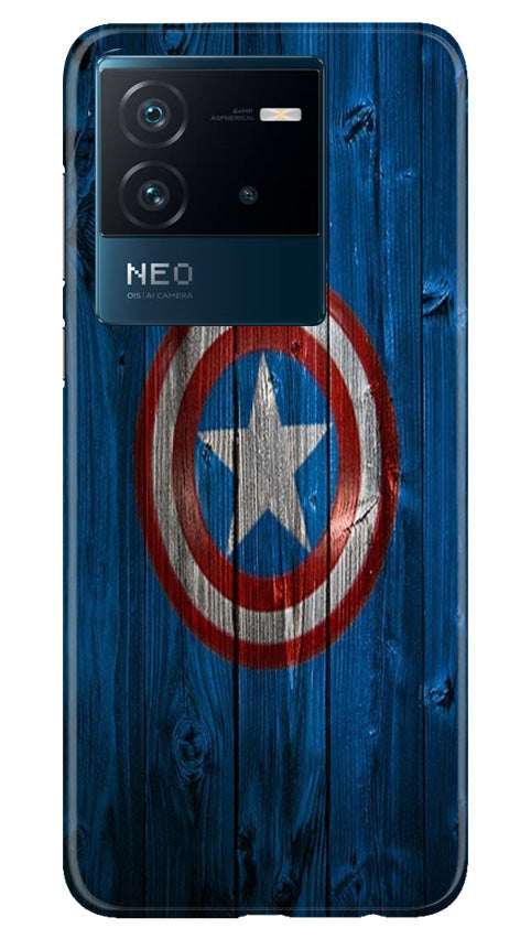 Captain America Superhero Case for iQOO Neo 6 5G  (Design - 118)