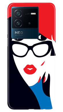 Girlish Mobile Back Case for iQOO Neo 6 5G  (Design - 131)